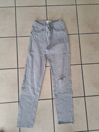 PUMP Skinny Jeans Damen Gr. 36 Grau Tally Weijl