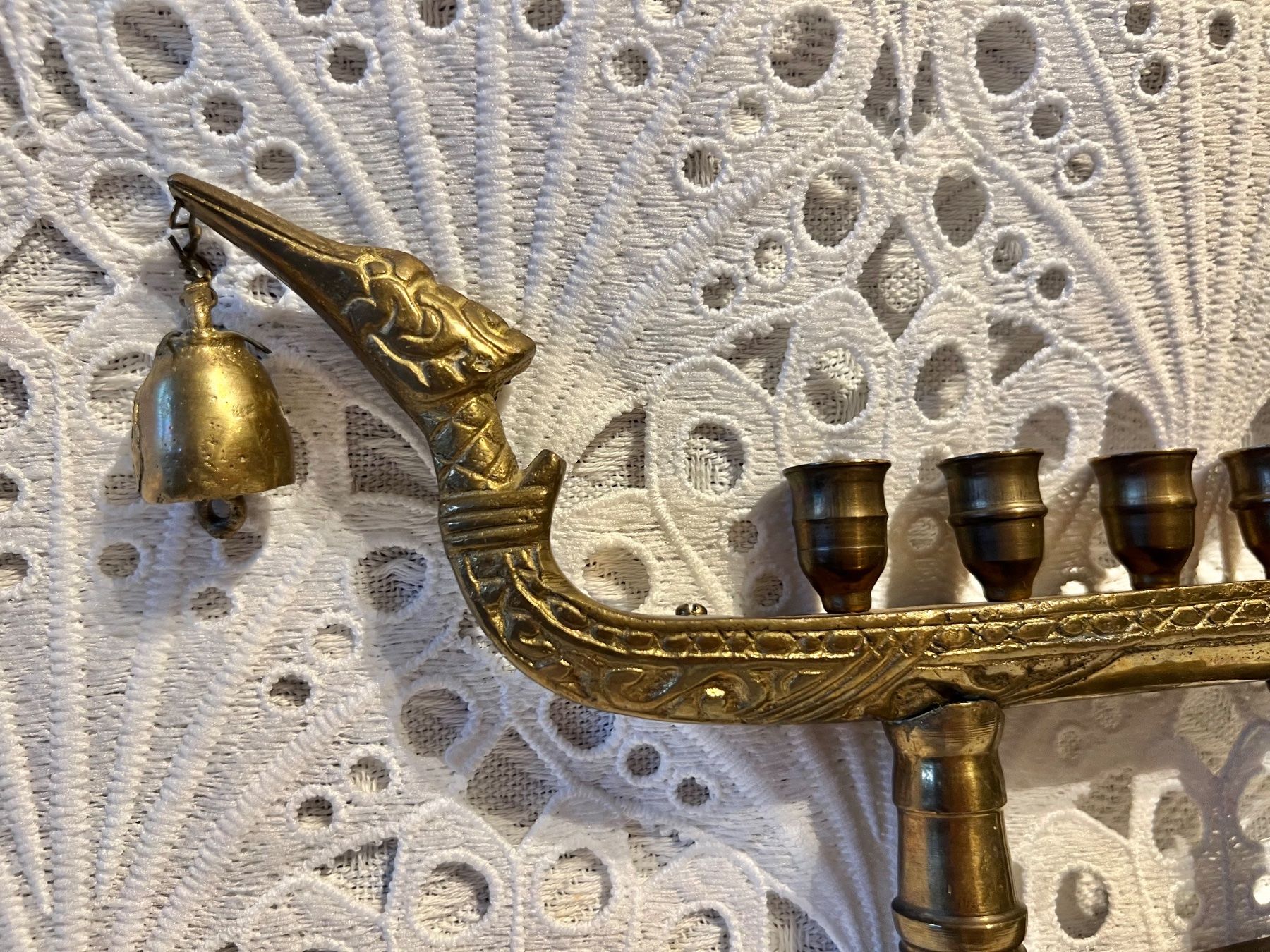 Statuette: Vintage Messing Drachenboot Mit Glocke – Usato da Frenkendorf venduto da Only1 4