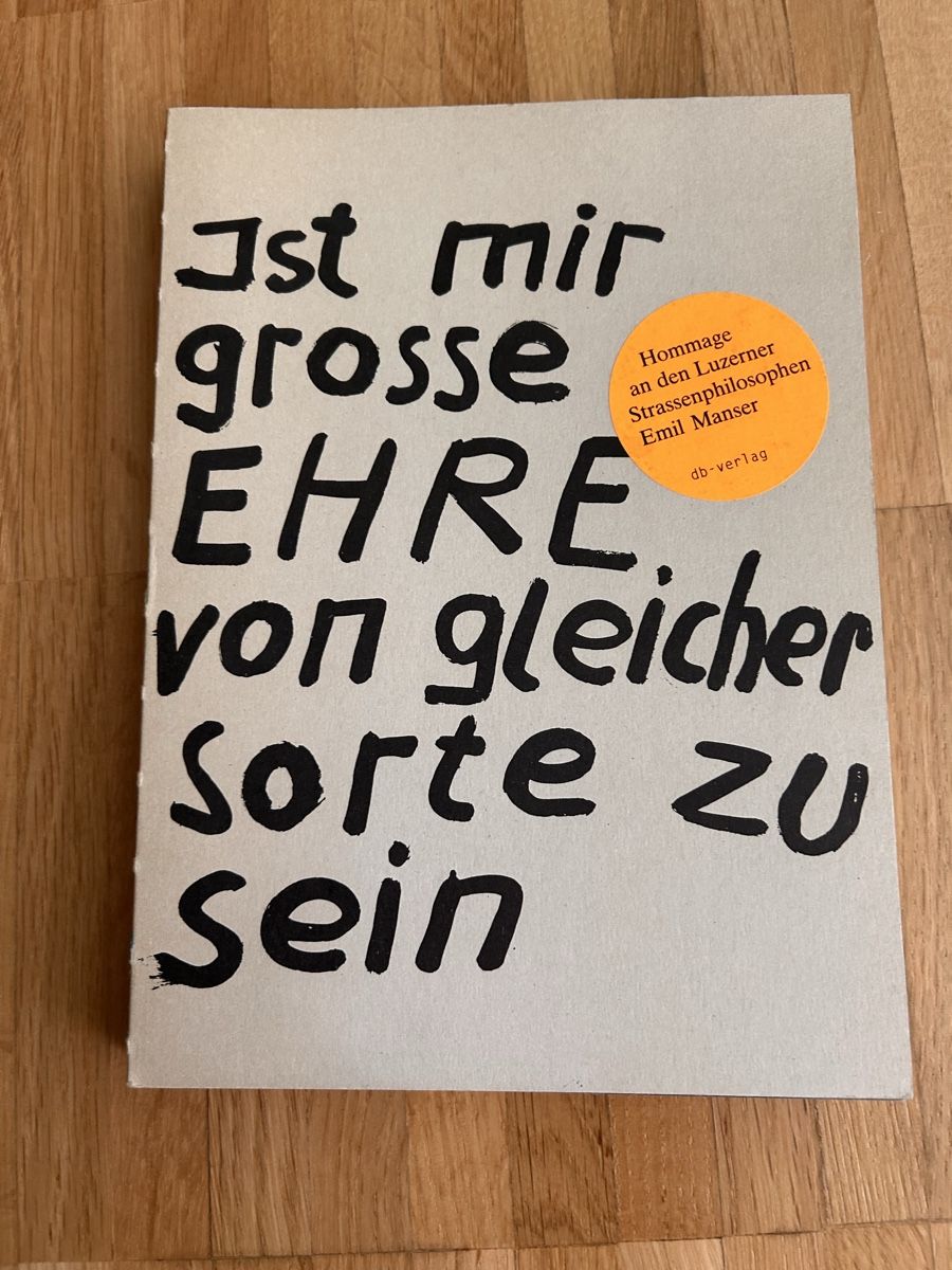 Libri: Ist mir grosse Ehre: Emil Manser Buch – Usato da Kriens venduto da lay01