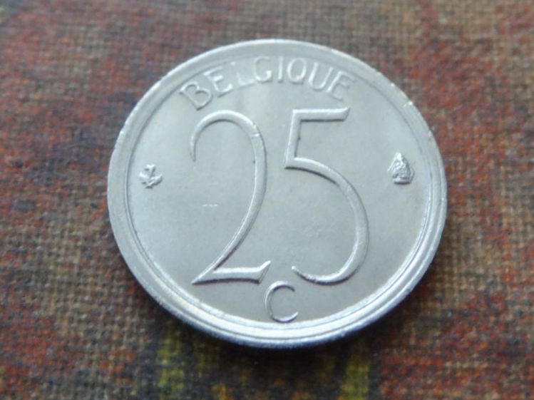 Alle Münzen: BELGIQUE  25  Centimes  1972 – Gebraucht aus Romanel-sur-Lausanne von Swift13 1