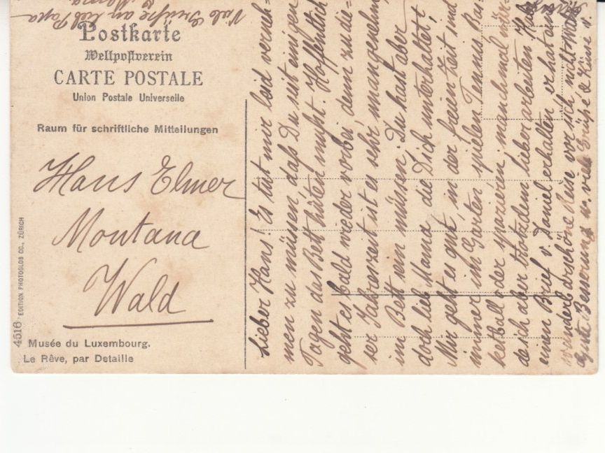 Cartoline postali: Le Rève, par Detaille, ca. 1910 – Usato da Bürglen TG venduto da StampGraf 1
