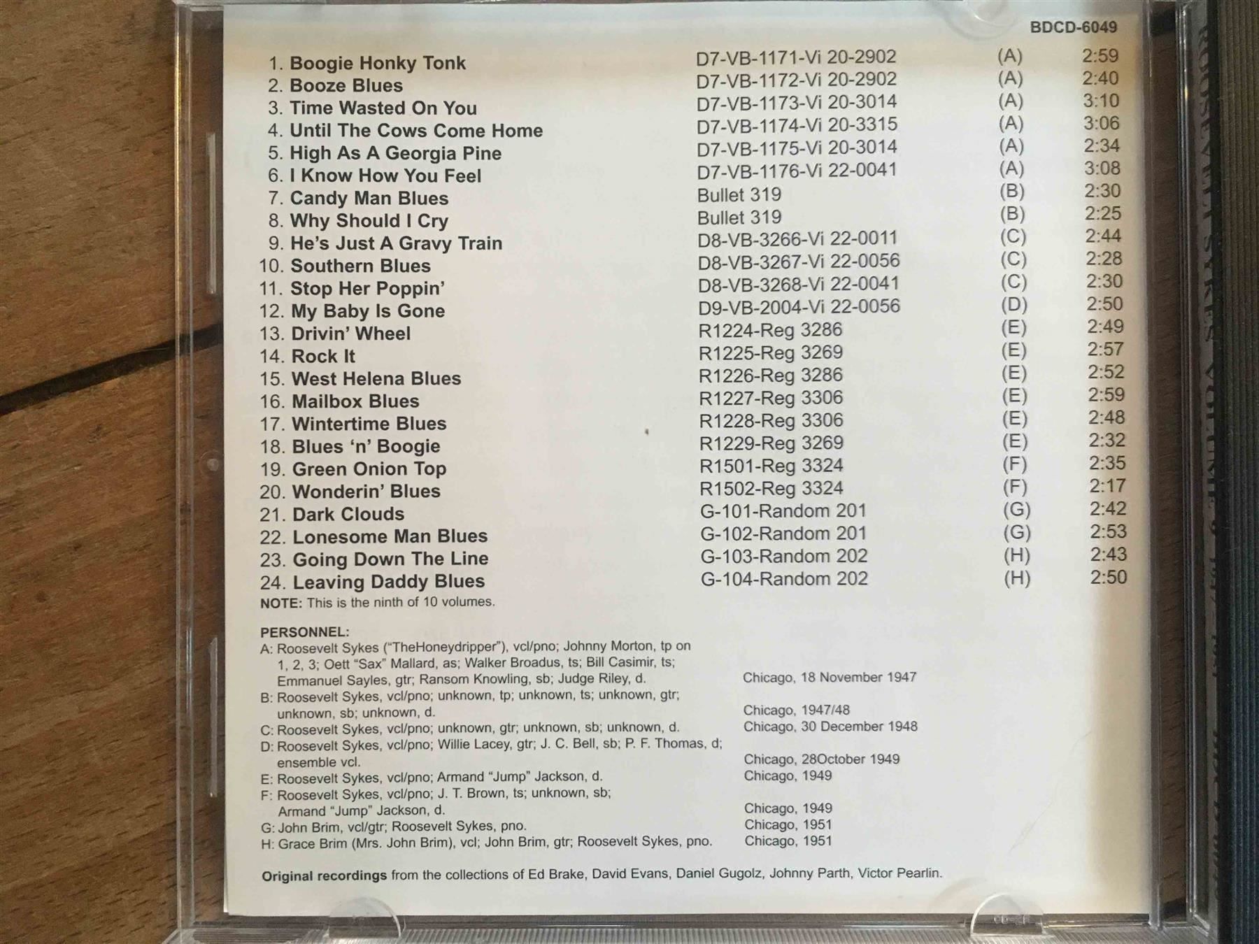CDs: Roosevelt Sykes Complete 3 CDs – D'occasion à Luzern par Needful_Things 4