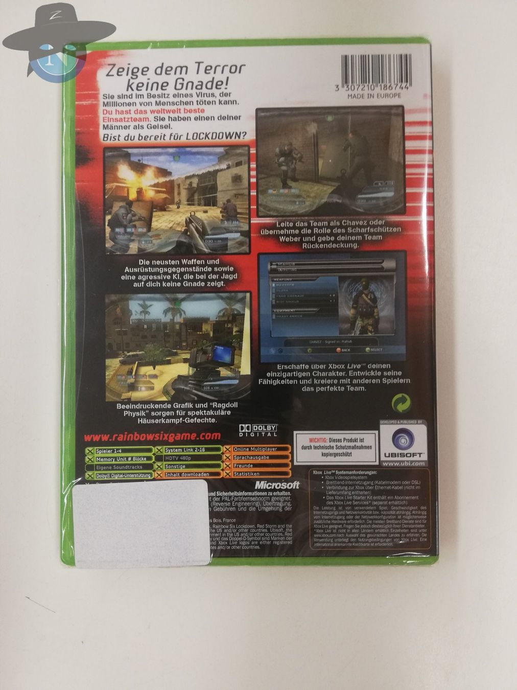 Microsoft Giochi: Rainbow 6 Six - Lockdown / XBox Classic / NEU - SEALED - OVP – Nuovo (secondo la descrizione) da St. Gallen venduto da zorro_dc 1
