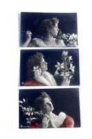 15x JUGENDSTIL - POSTKARTEN, unge Damen, um 1910, gelaufen