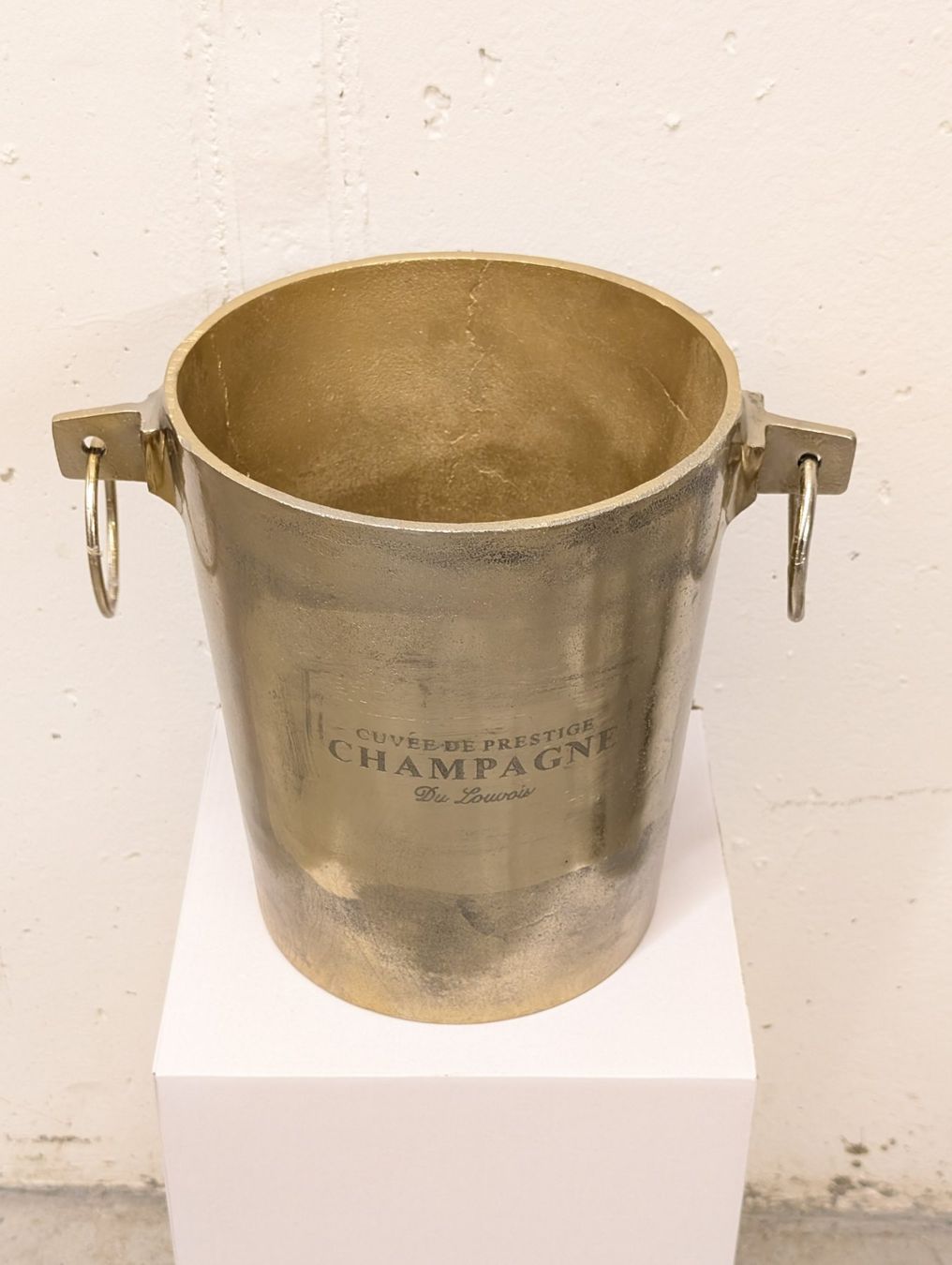 Altro: goldener Champagnerkühler Vintage-Stil – Nuovo (secondo la descrizione) da Schaffhausen venduto da designlover83 1