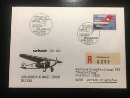 FDC Swissair 26.03.81 ET   1931 - 1981
