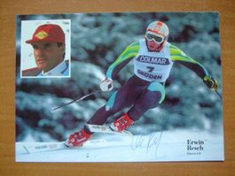ERWIN RESCH (AUT) SKISTAR AUTOGRAMMKARTE