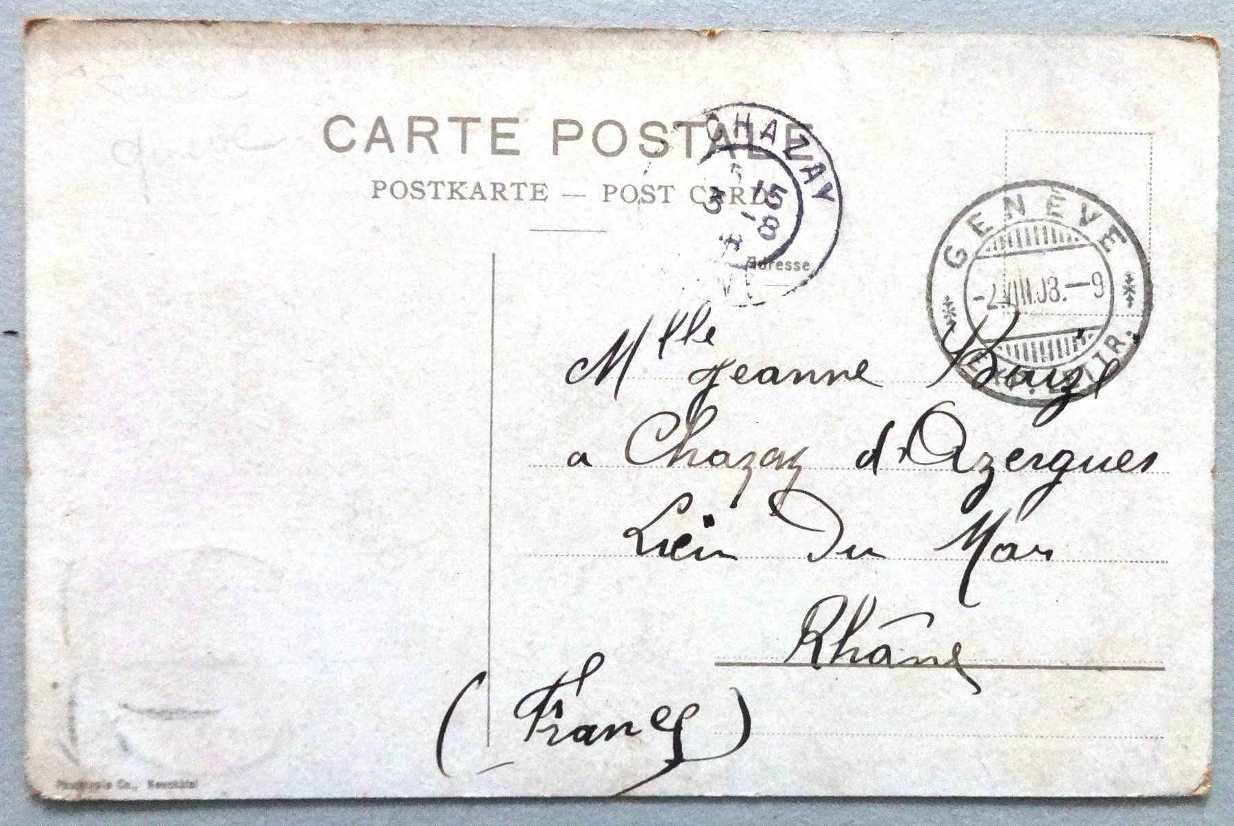 Cartoline postali: Genève - Pont du Mont Blanc – Difettoso da Fétigny venduto da Billy2miny 1