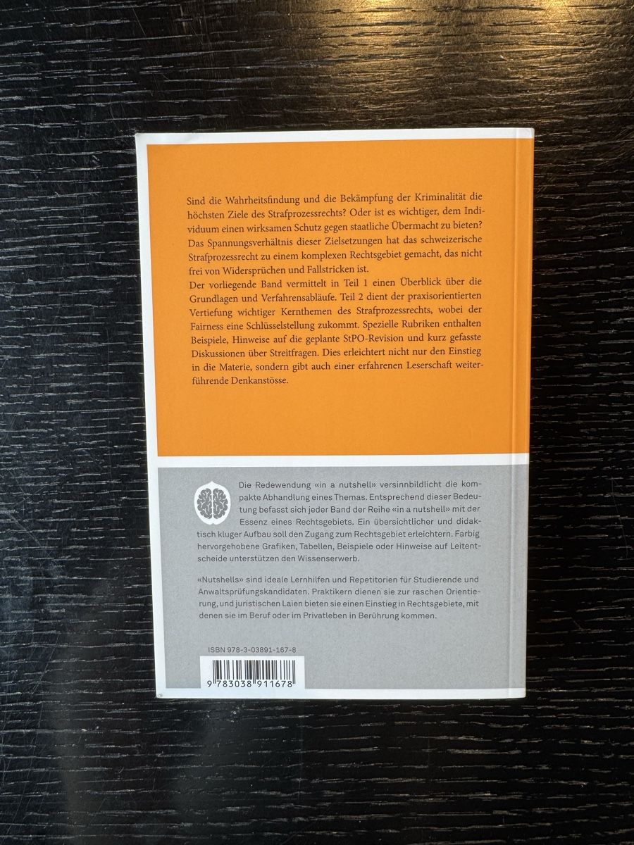 Libri: Strafprozessrecht in a nutshell - neu – Nuovo e nell'imballaggio originale da Bätterkinden venduto da peacelover_fili 2