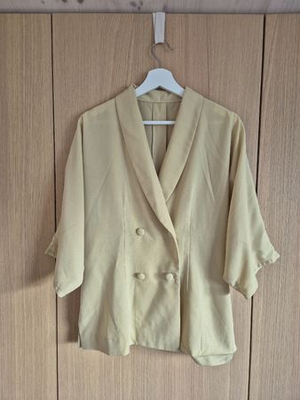 Oversize Vintage Blazer Butteryellow Hellgelb