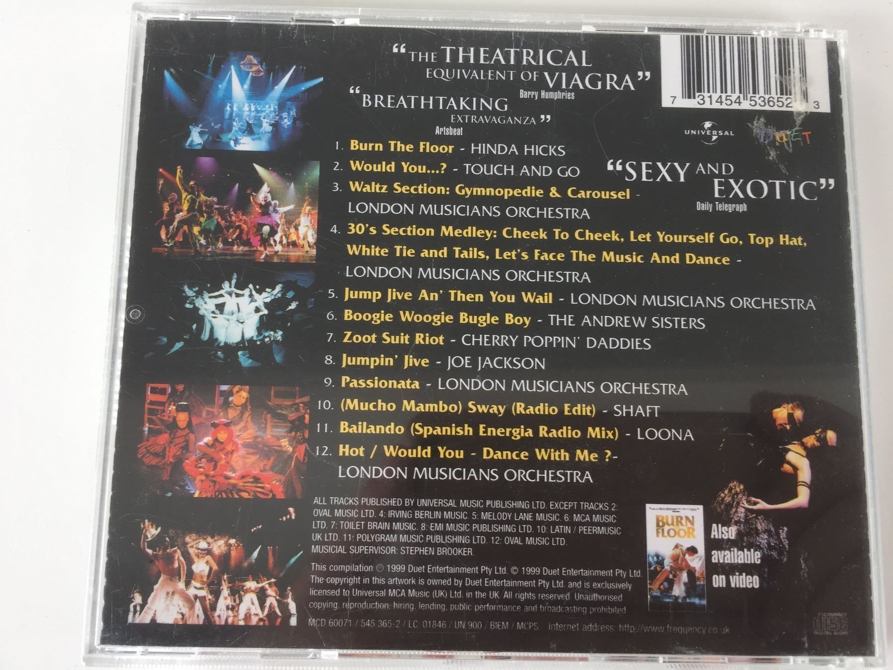 CD: Burn the Floor - Soundtrack – Usato da Rüti ZH venduto da alumedien 1