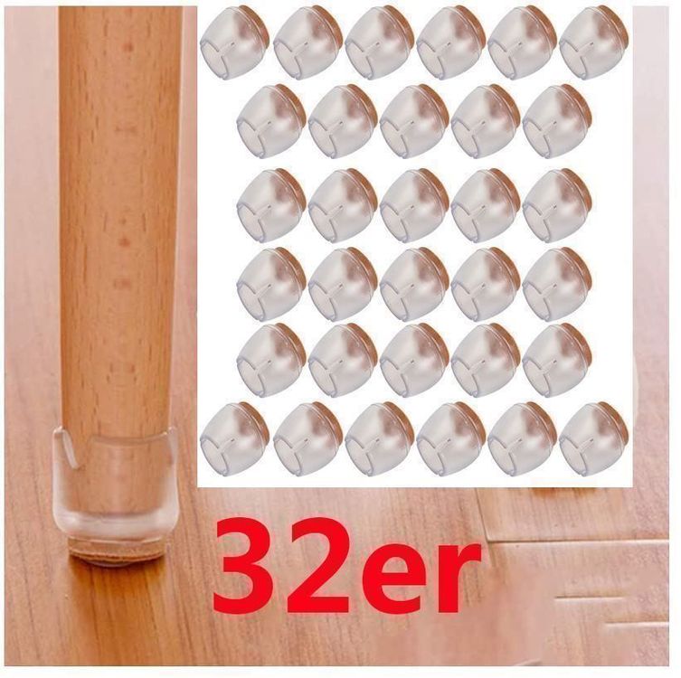 NUOBESTY 4er Set Stuhlfuß-Kappen - Verhindert Einsinken Im Garten & Beim Camping