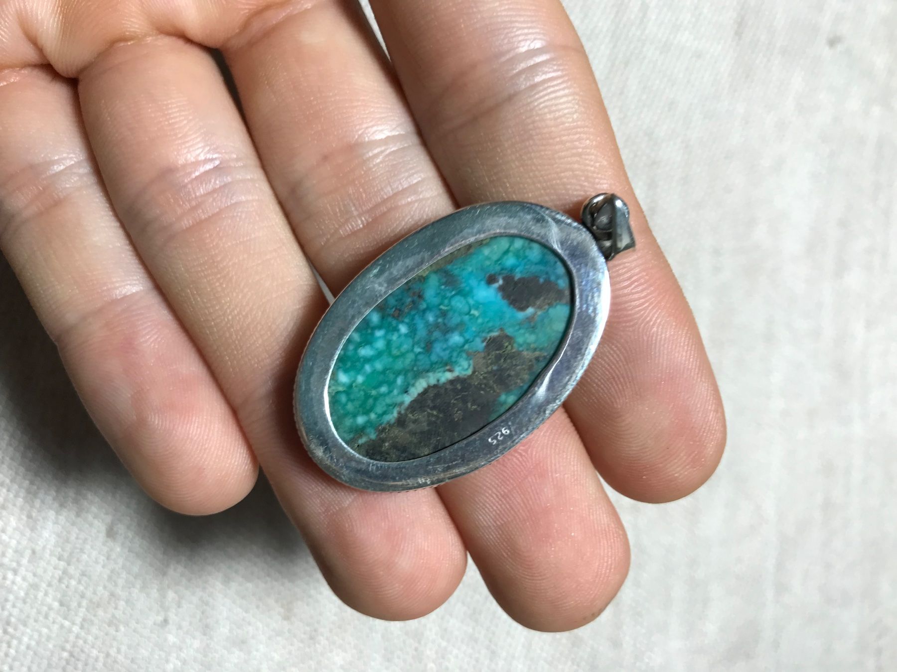Ciondoli: Türkis / Turquoise Anhänger Silber 925 – Nuovo e nell'imballaggio originale da Biel venduto da djvalbnc 3