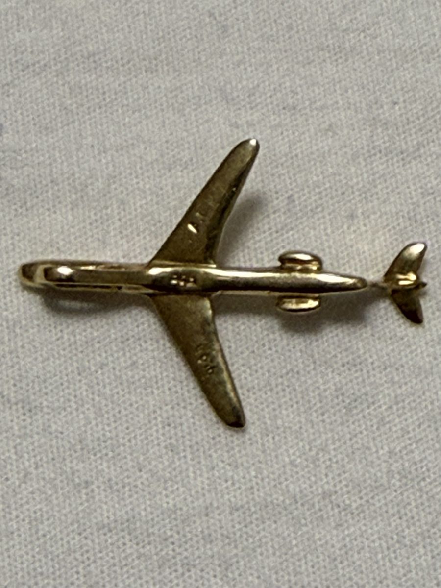 Anhänger: Flugzeug Anhänger Gold 14k – Gebraucht aus Oberhof von RealStone 6