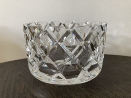 Fantastische Vase/Schale aus Kristall, Orrefors Schweden