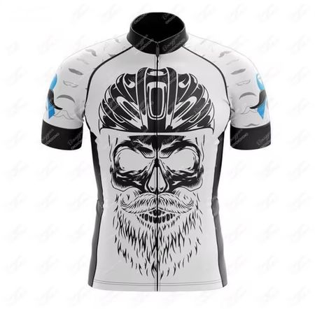 Stylisches Fahrrad Trikot - L - Beard Skull —> NEU!