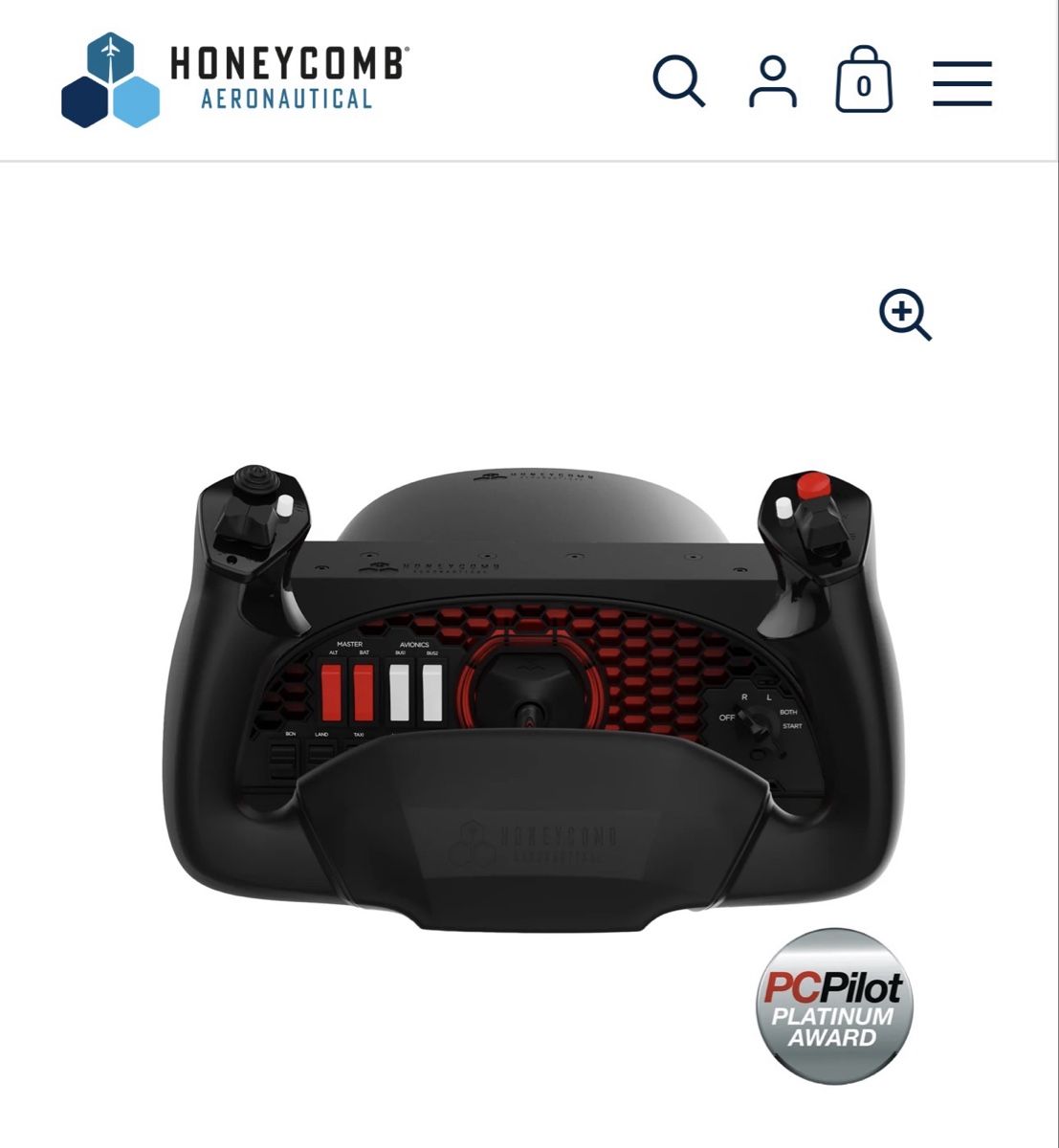 Honeycomb Controller: Honeycomb Alpha Flight Controls Yoke & Switch Panel – Usato da Obernau venduto da den_vrp6 6