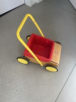 Lauflernwagen Puky Holz Kunststoff rot gelb gebraucht