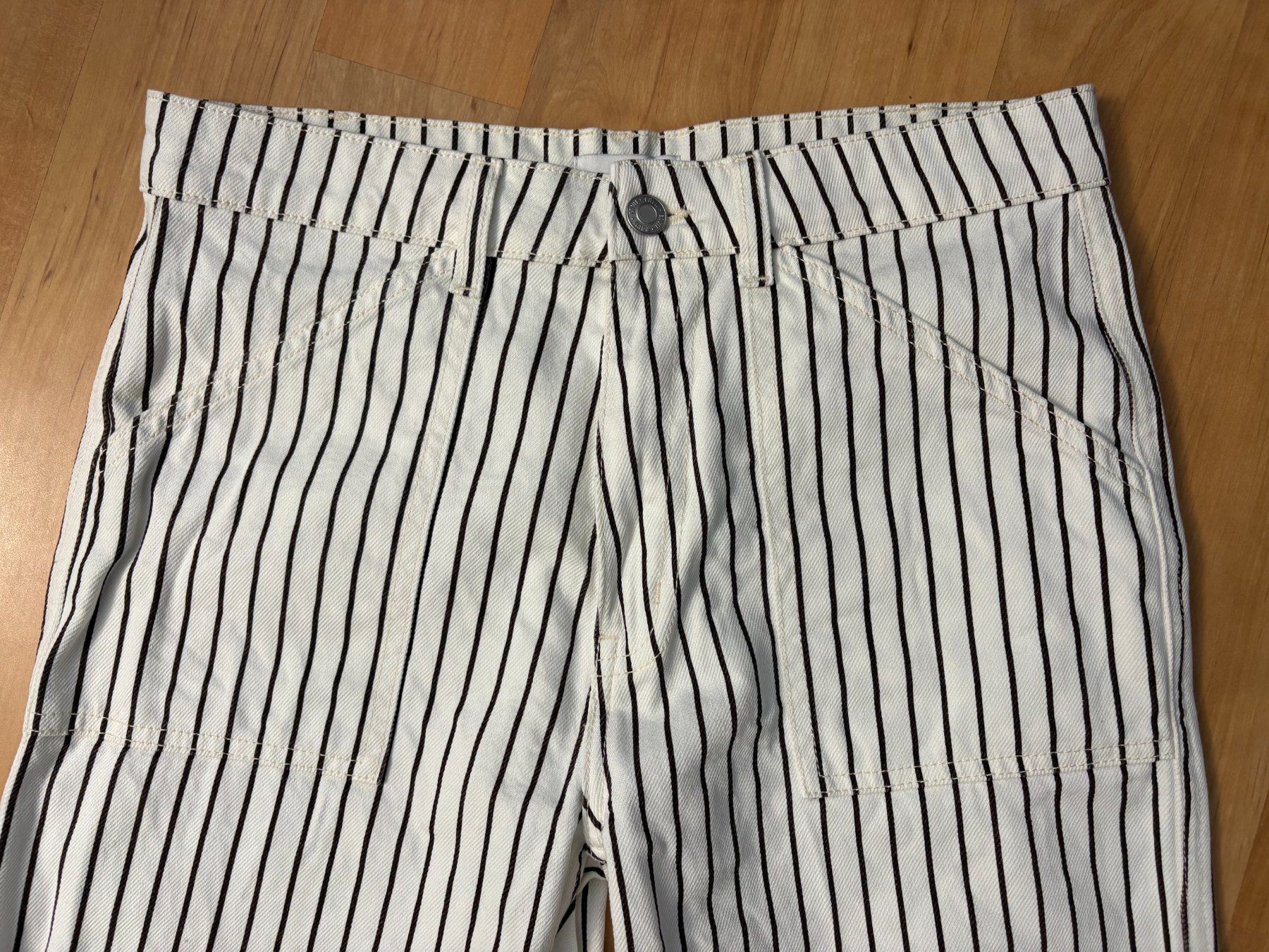 Pantaloni: Neu: gestreifte Carpenter-Hose Gr. S/M – Nuovo (secondo la descrizione) da Willisau venduto da ani_gtk8 3
