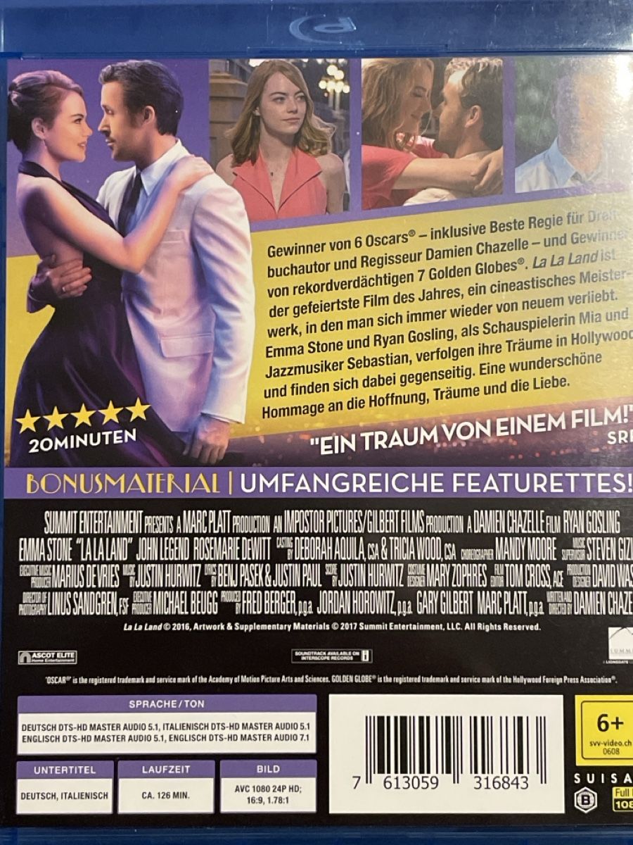Tutti i DVDs: La La Land (2017) – Nuovo (secondo la descrizione) da Waldenburg venduto da Gonzo8 1