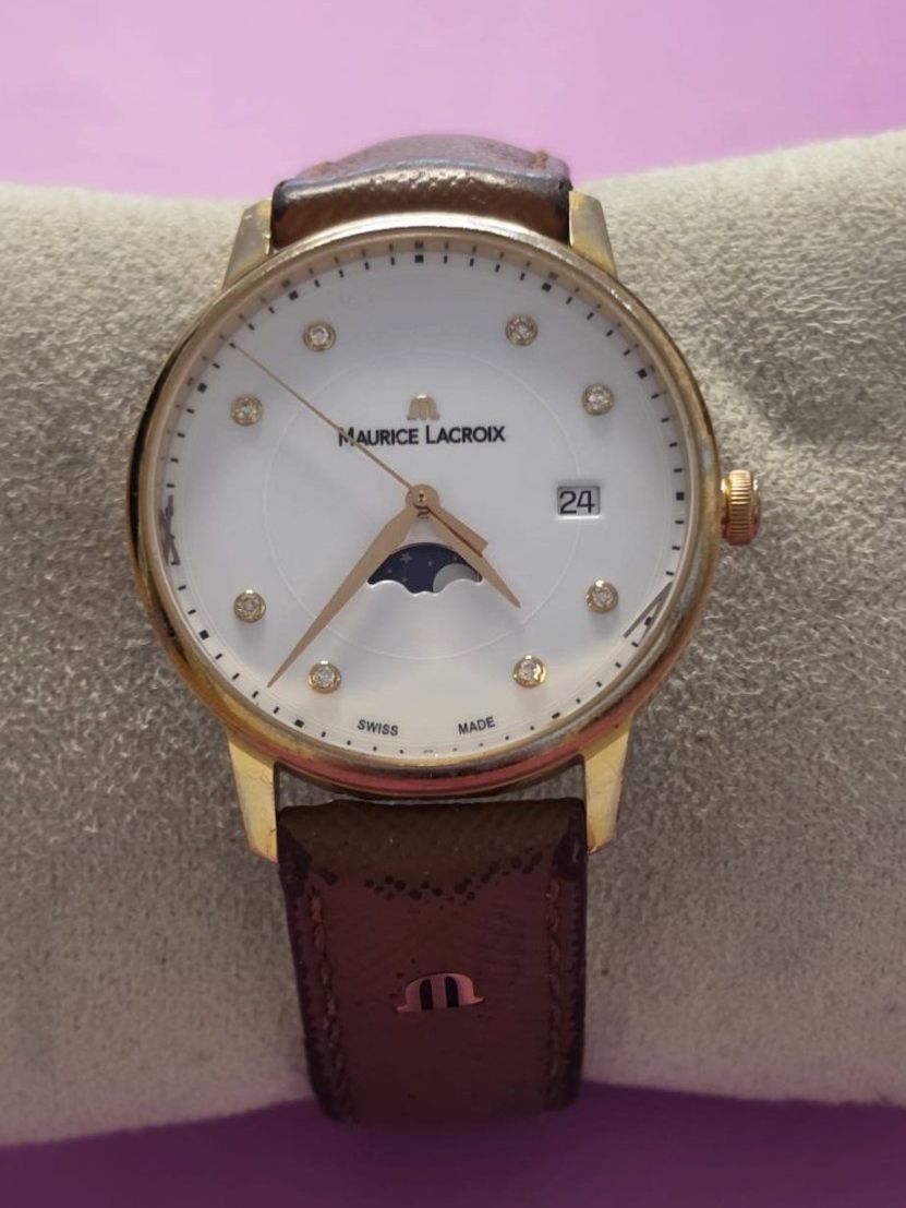 Maurice Lacroix Orologi: MAURICE LACROIX  ELIROS  DATE Steinless STEEL – Usato da Neftenbach venduto da Taschen-Uhren