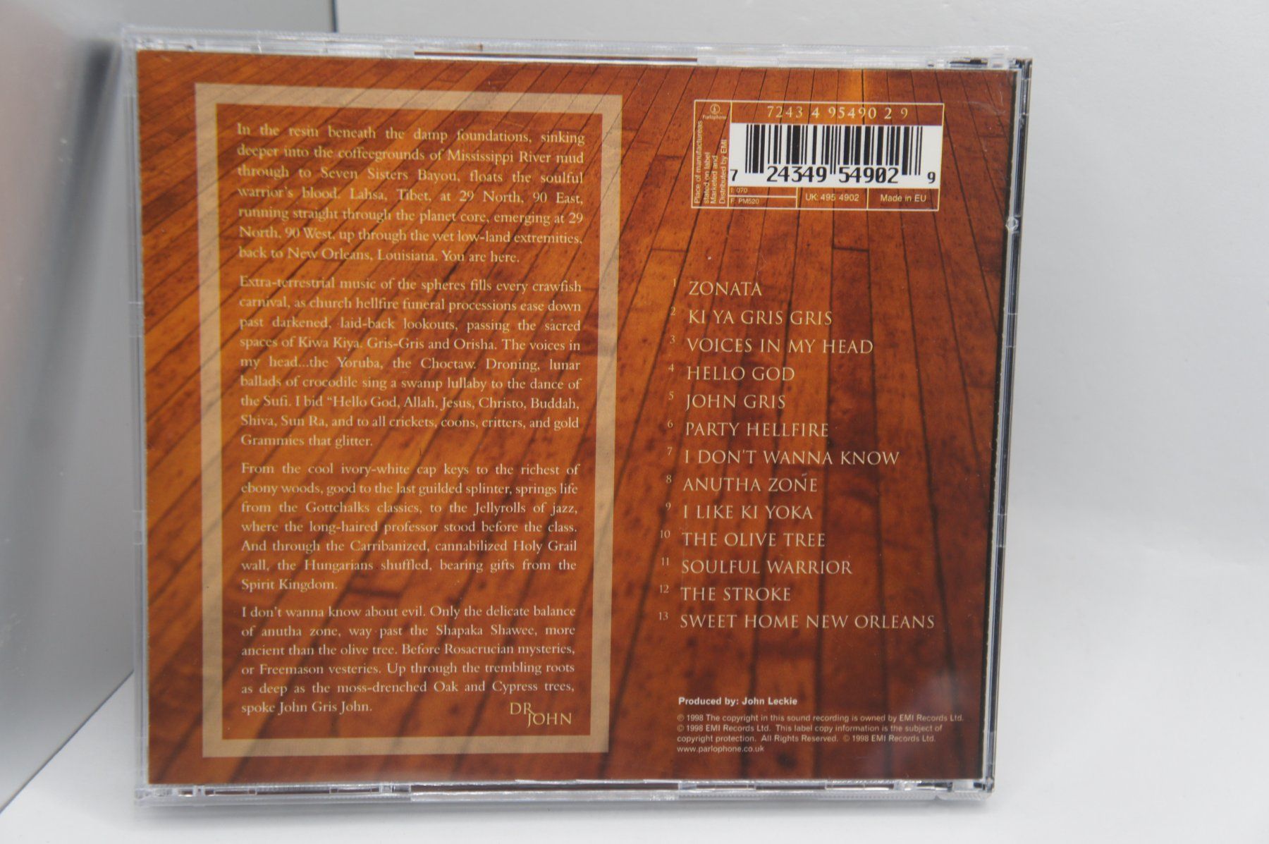 CD: SIGNIERTE CD (rare) Dr. John - Anutha Zone – Usato da Ernetschwil venduto da luisvonerni 2