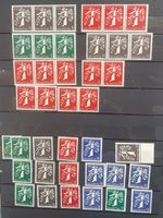 1939 Lot Landi-Briefmarken ungestempelt mit Dreierstreifen