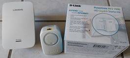 Répéteurs internet wifi - 1x Zyxel -1x Linksys - 2x D-Link