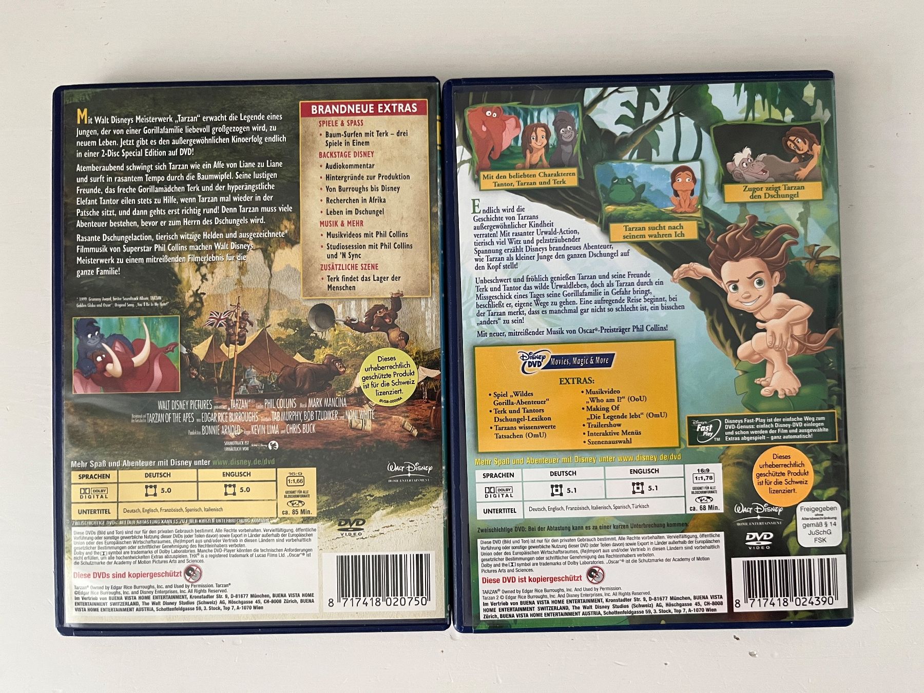 Tutti i DVDs: Disney DVD | Tarzan 1+2 DVD Set – Nuovo (secondo la descrizione) da Sierre venduto da black.box 1