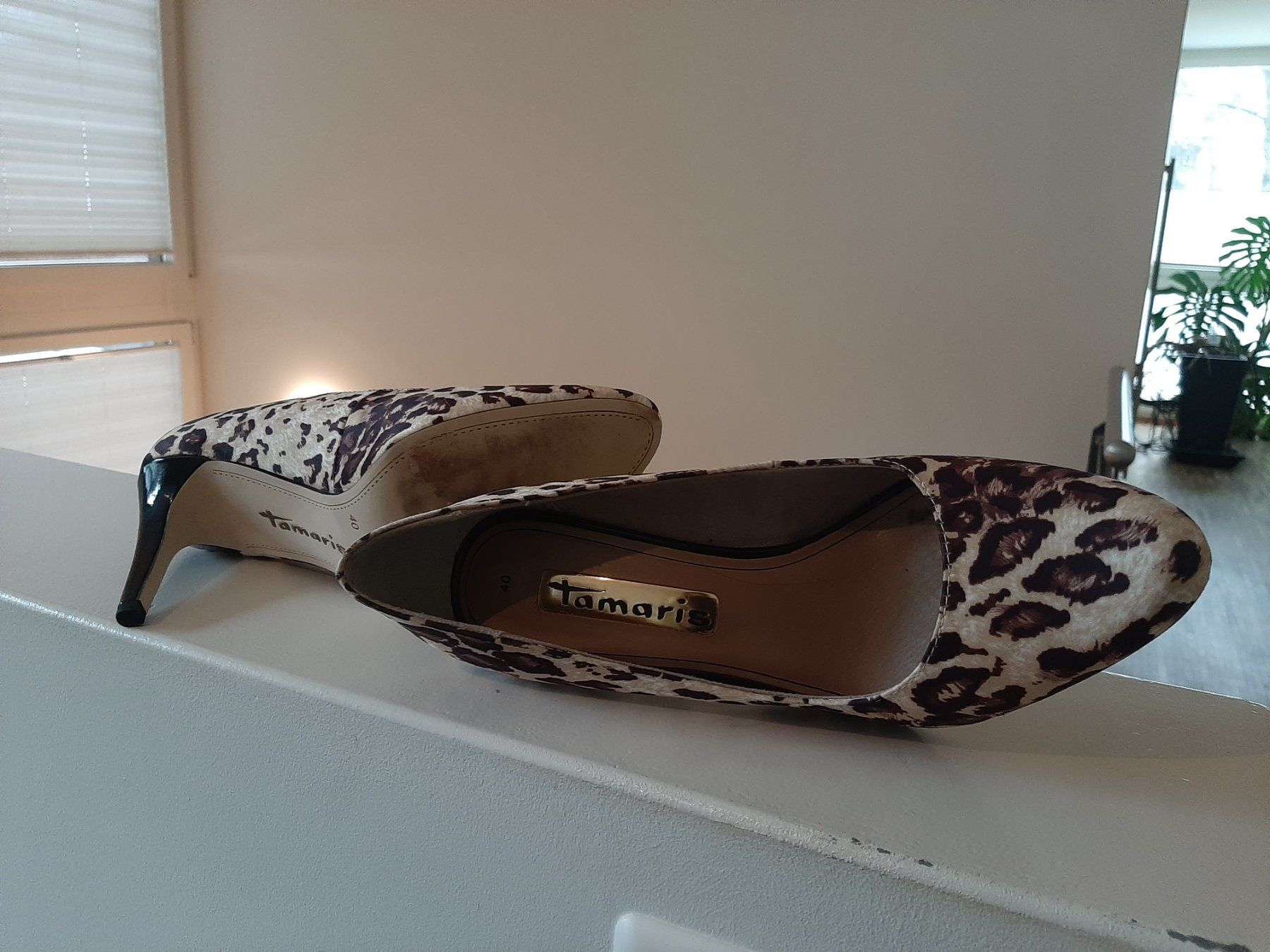 Tamaris Damenschuhe: Damen-Schuh Leopard Gr. 40 mit 10cm-Absatz – Neu (gemäss Beschreibung) aus Zürich von Mr.Dachboden 1