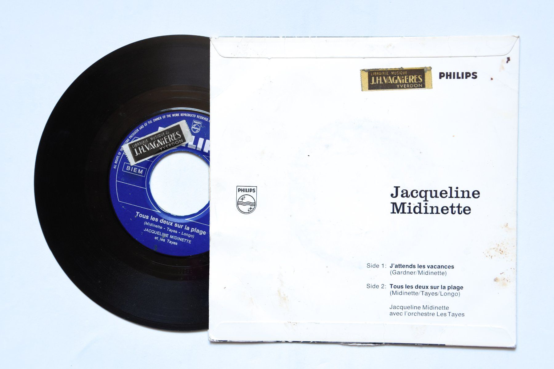 Dischi in vinile: Jacqueline Midinette - J'attends les vacances – Usato da Belmont-sur-Yverdon venduto da ag97 1