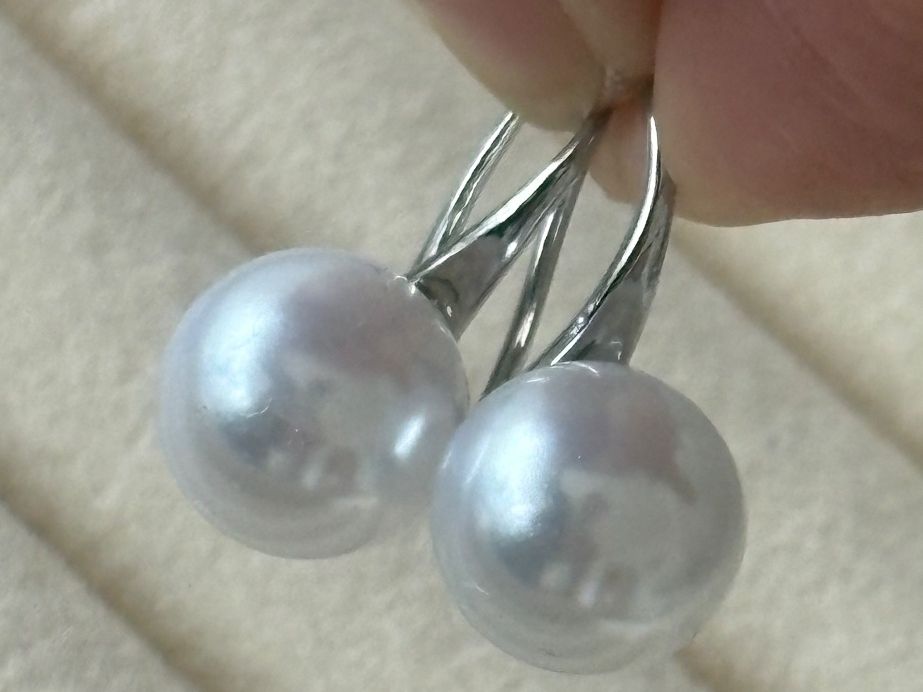 Orecchini pendenti & Orecchini a lobo: Luxus Elegante Ohrstecker  Kunstperlen weiss Farbe: Silber – Nuovo (secondo la descrizione) da Biel-Bienne venduto da Roserosse13 1