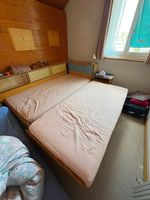 Bettgestell Holz massiv zwei Einzelbetten