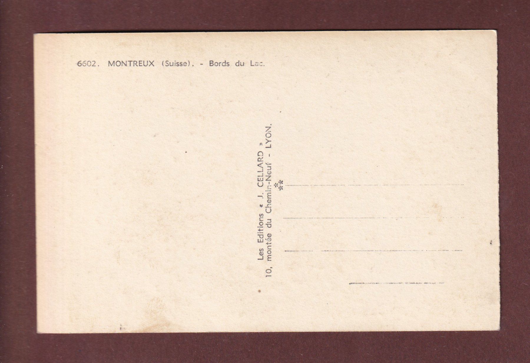 Cartoline postali: MONTREUX - Quai – Usato da Pully venduto da nicecards-shop 1