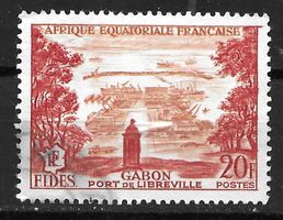 Französisch-Äquatorialafrika 1956: Hafen von Libreville