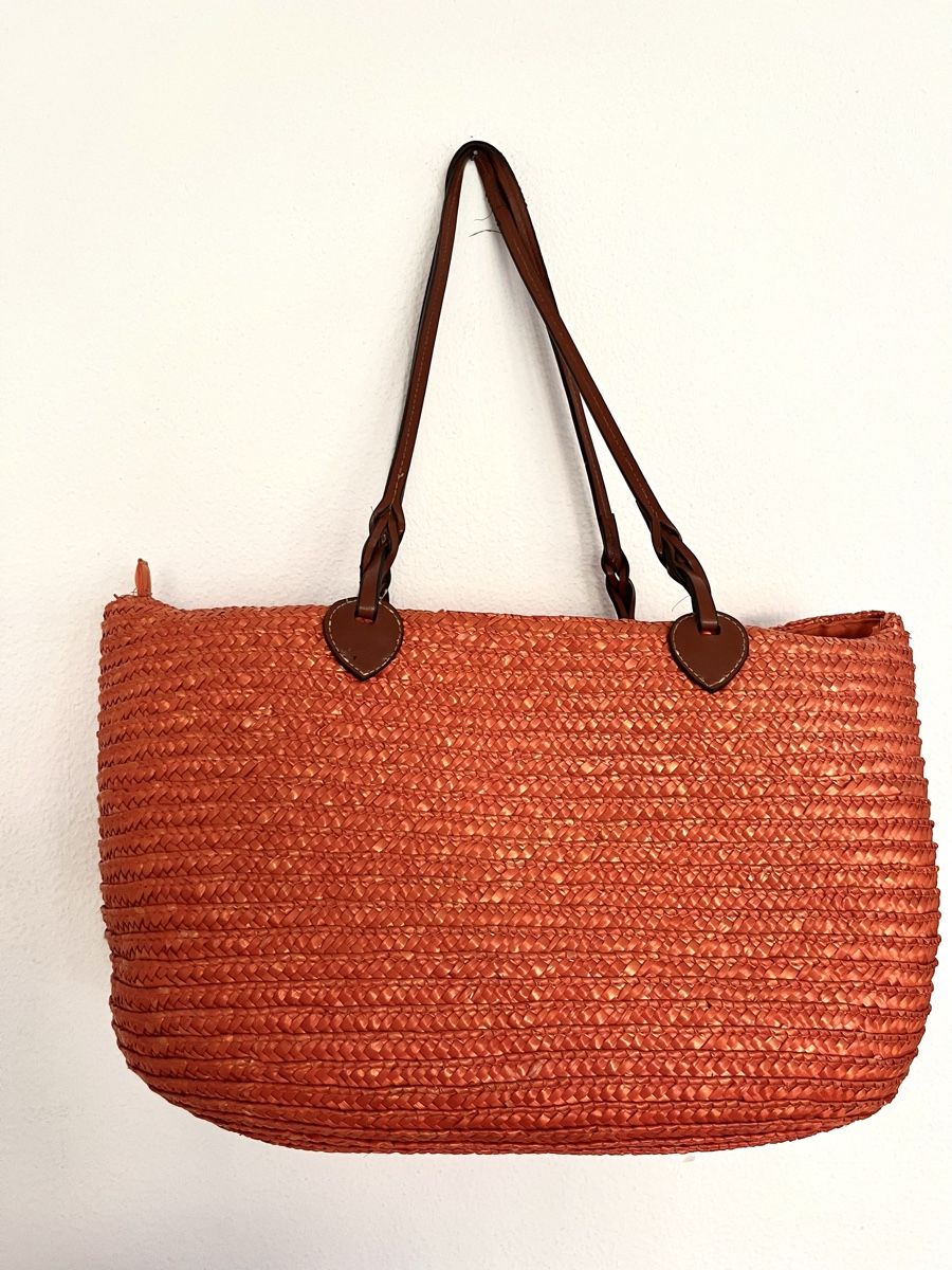 Sacs femmes: GEFLOCHTENE STRAND TASCHE ORANGE – D'occasion à Basel par JJ.Elena 2