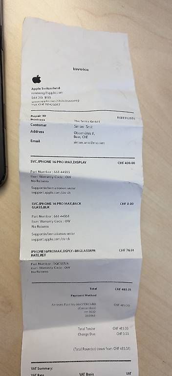 Apple Telefoni cellulari / Smartphones: Refurbished iPhone 16 Pro Max 256GB – Usato da Zürich venduto da Simonzh1 3