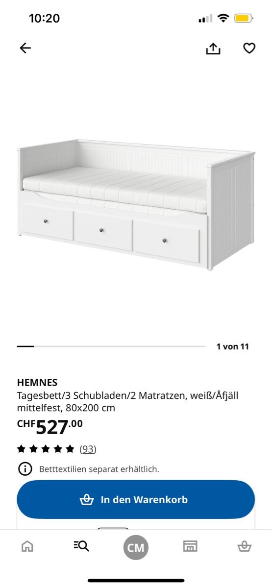 Letti: Hemnes Bett von Ikea – Nuovo (secondo la descrizione) da Horgen venduto da sneekness