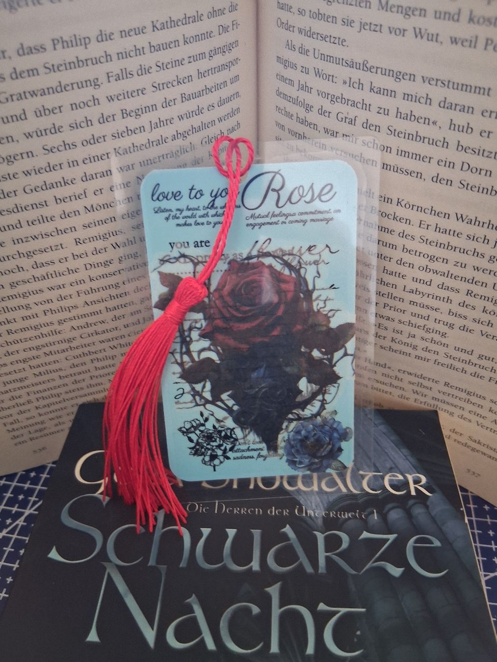 Sonstiges zum Sammeln & Seltenes: Lesezeichen mit Rose, Romantisches Accessoire 🌹❤️ – Neu und originalverpackt aus Worb von wal_8y6v