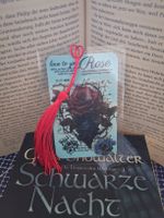 Lesezeichen mit Rose, Romantisches Accessoire 🌹❤️
