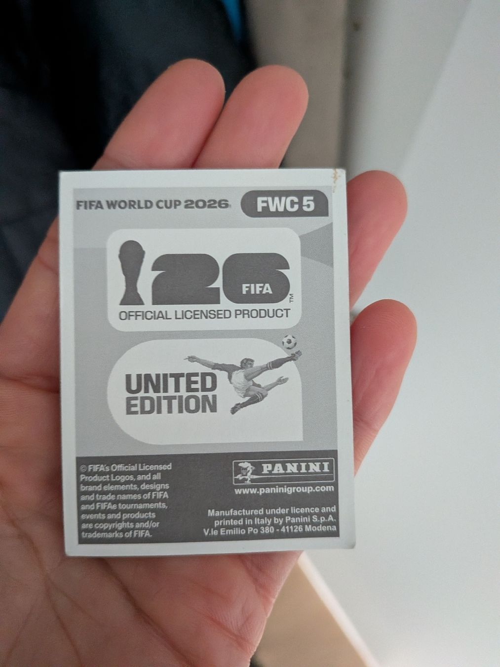 Panini Cartes à collectionner: Panini Bild FWC 5 – D'occasion à Eschenbach SG par SanFranciscoCalifornia 1