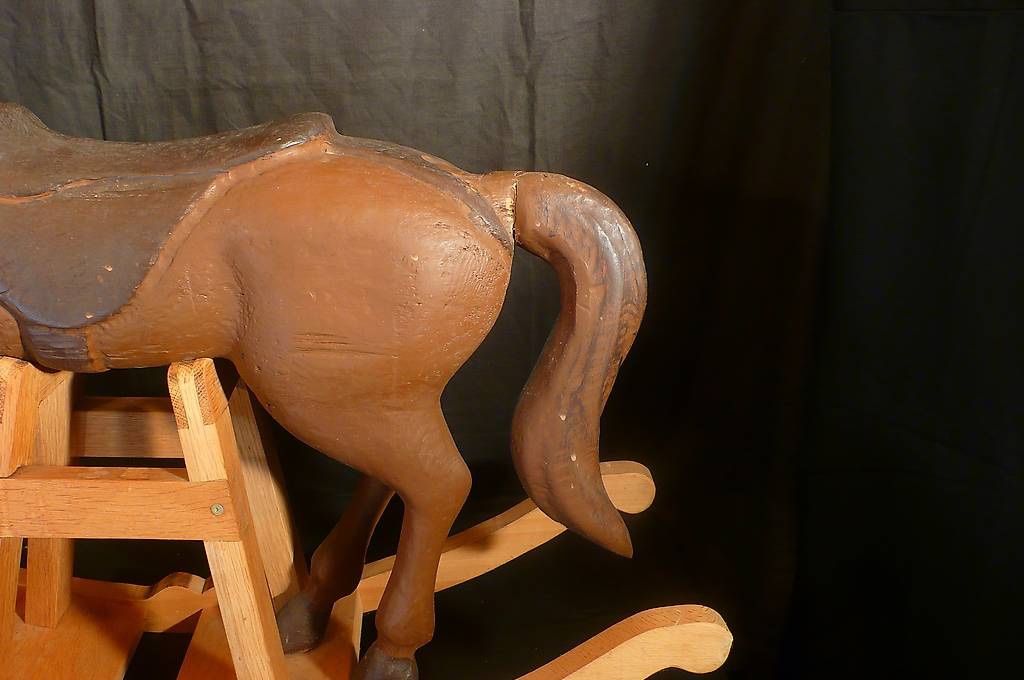 Sonstige Gartenschaukeln: Antikes Schaukelpferd aus Holz – Gebraucht aus Flaach von Monisoldshop 2