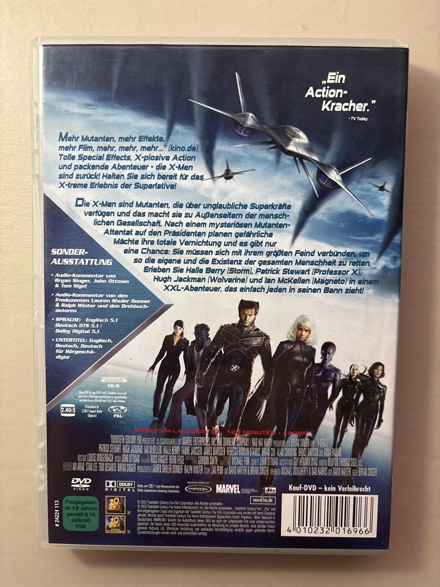 Tutti i DVDs: X- Men 2 (0506) – Usato da Ruswil venduto da Slivio_ 1