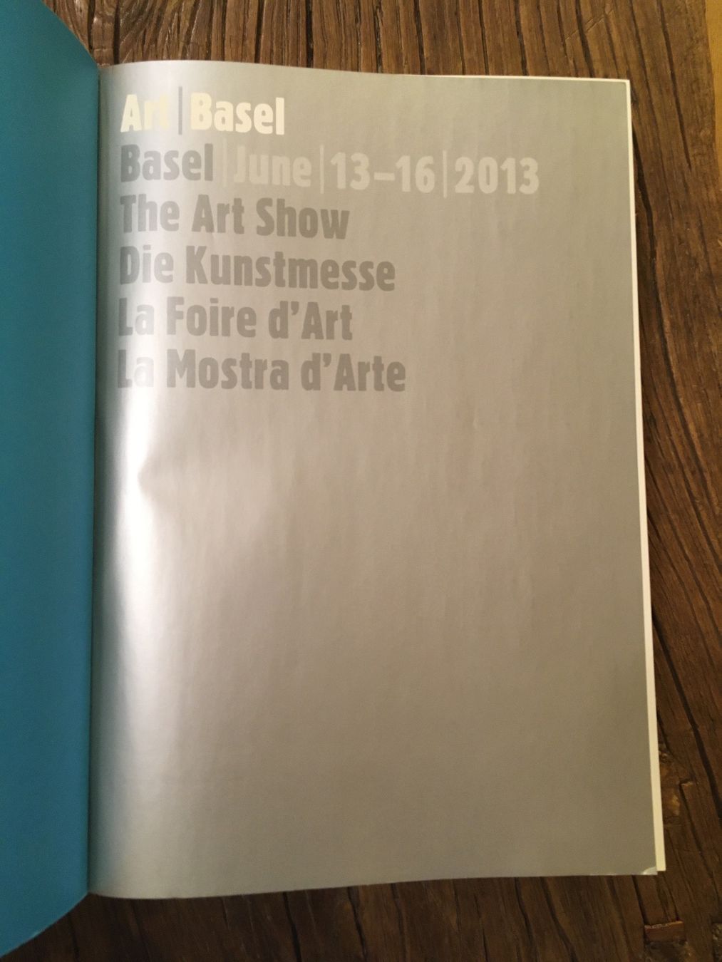 Libri: Art Basel Katalog 2013 – Usato da Basel venduto da Peter_schlemihl 1