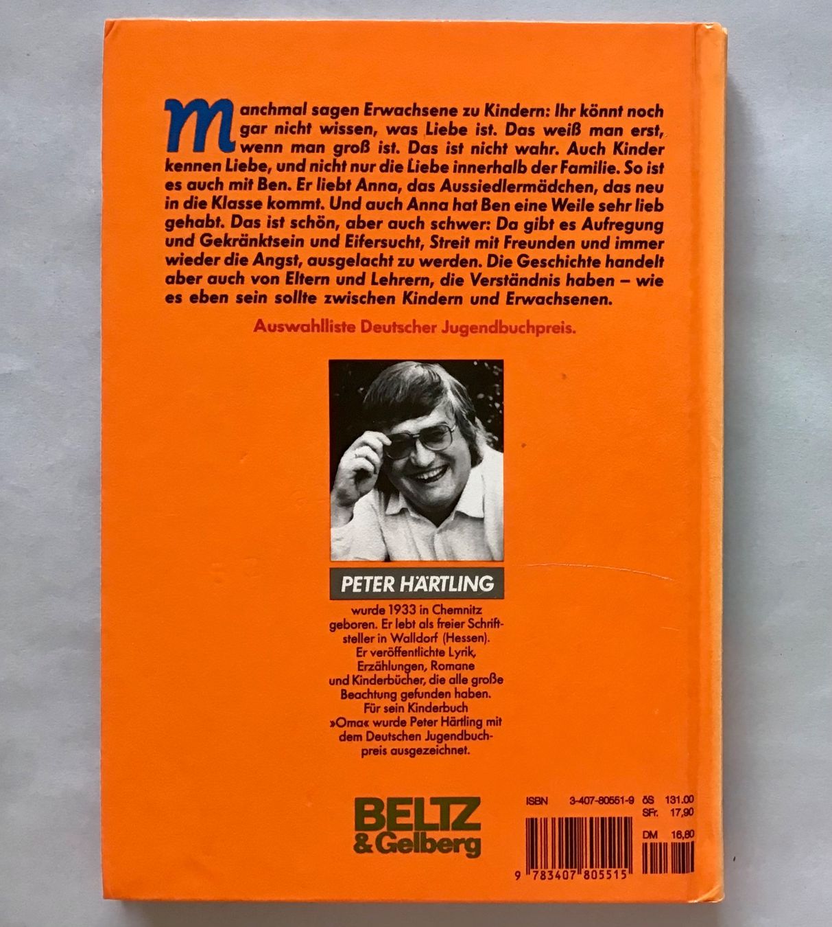 Libri: Peter Härtling - Ben liebt Anna – Nuovo (secondo la descrizione) da Bubendorf venduto da Alpenheidi 1