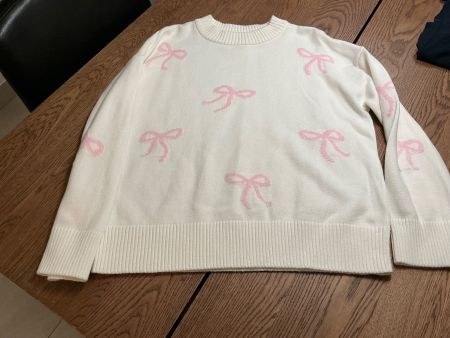 Winter Pullover mit Schleifenmuster, Grösse XS Top!