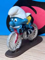 Schlumpf auf Rennvelo