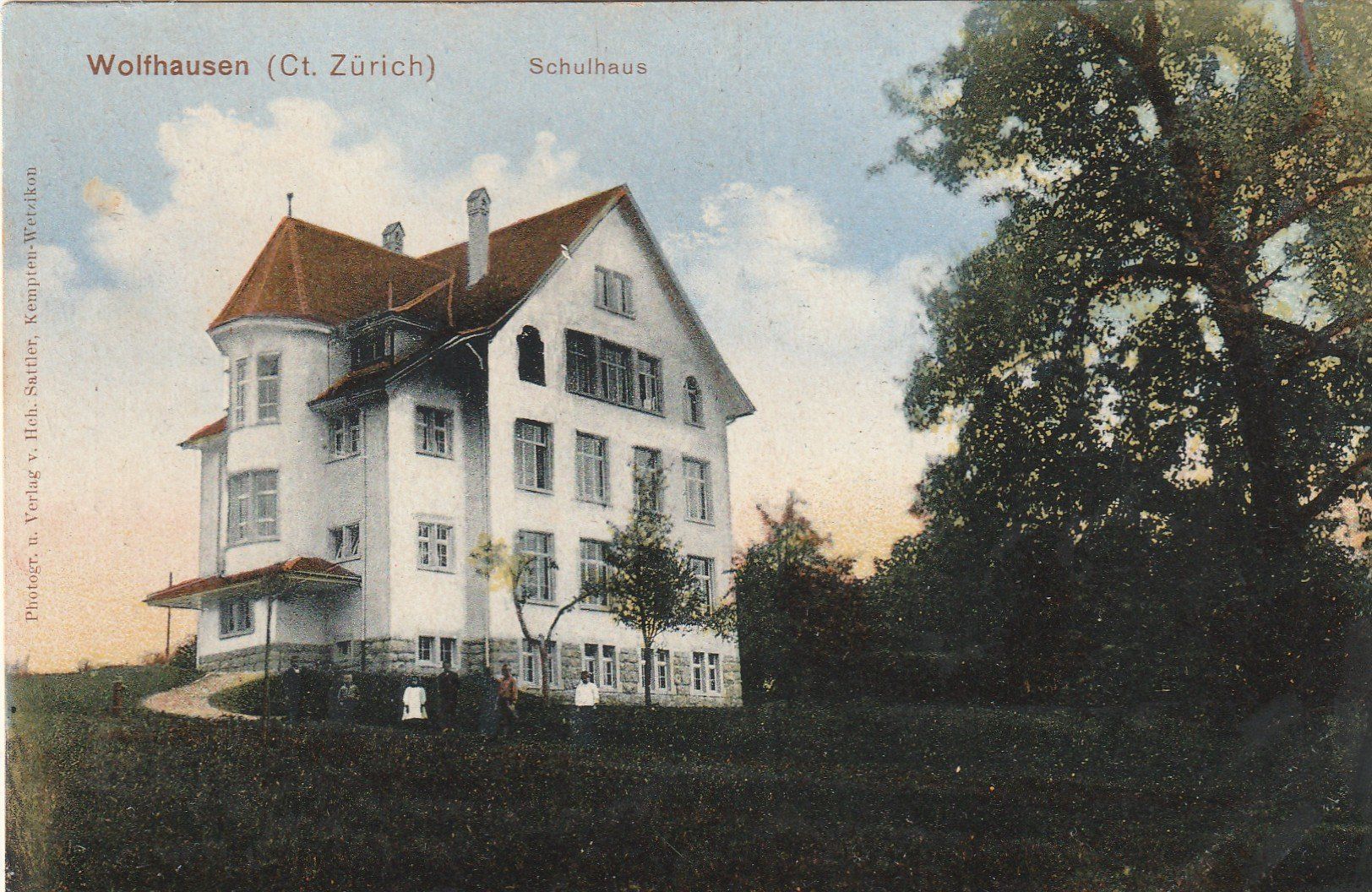 Cartes postales: Wolfhausen Schulhaus – D'occasion à Rorschacherberg par fratovi2