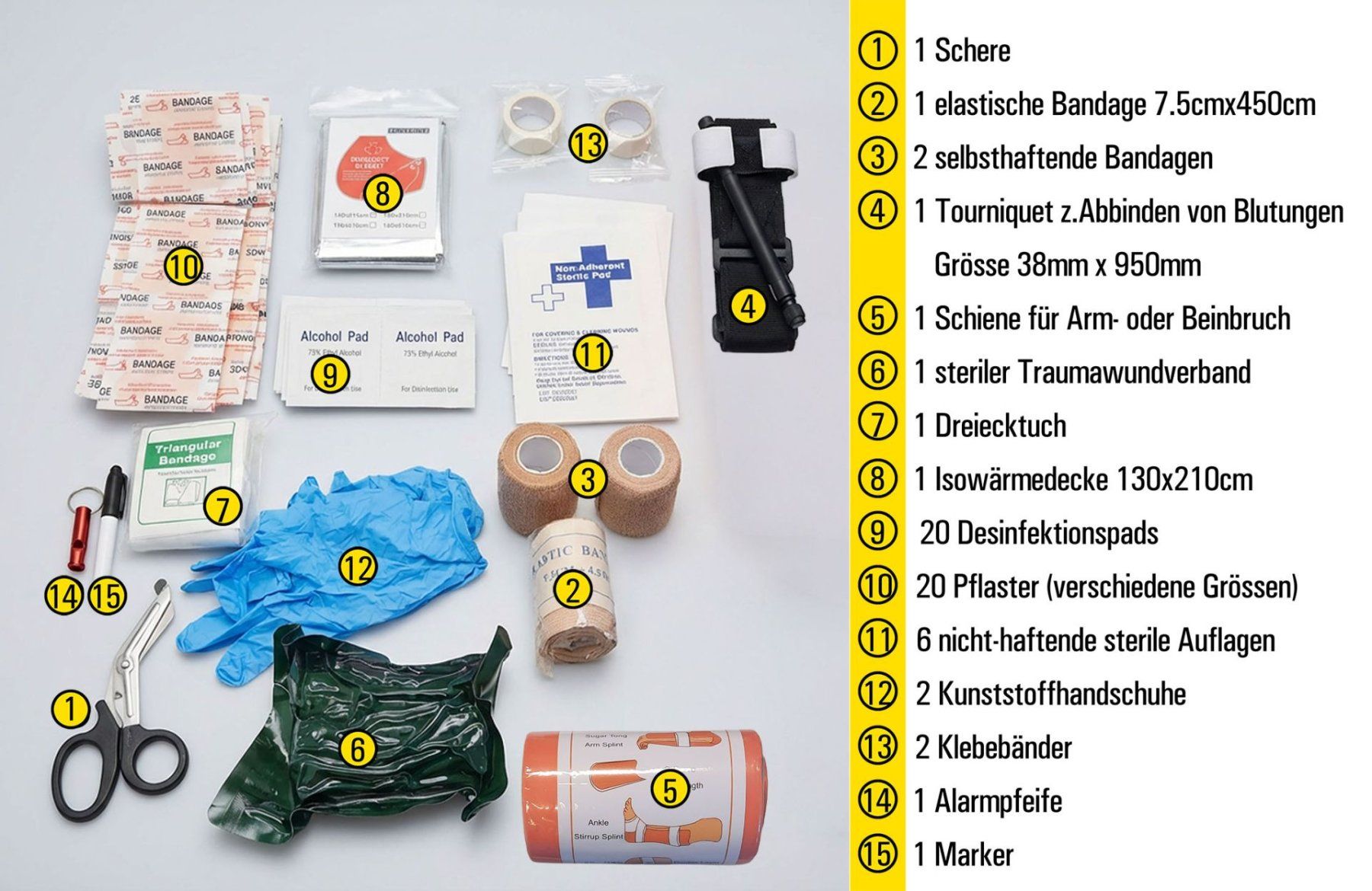 Kit di pronto soccorso: Erste Hilfe Trekking Set (Gratisversand) – Nuovo e nell'imballaggio originale da Zeiningen venduto da VSA-AG 1