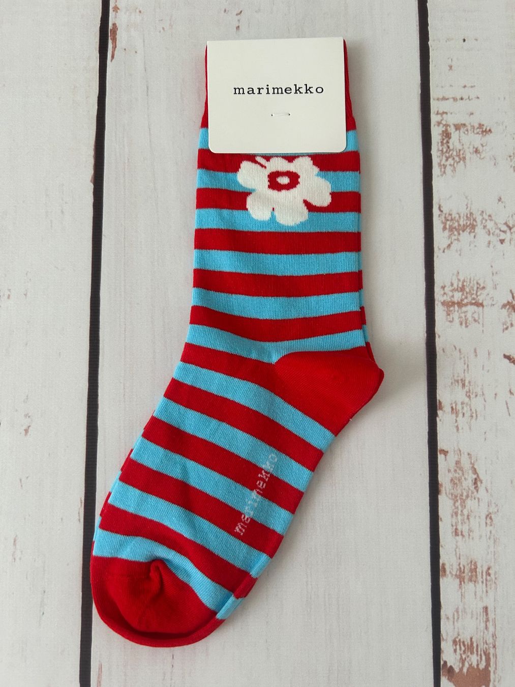 Calze: Marimekko socks pop-up flower print – Nuovo e nell'imballaggio originale da Zürich venduto da Ferienan 1